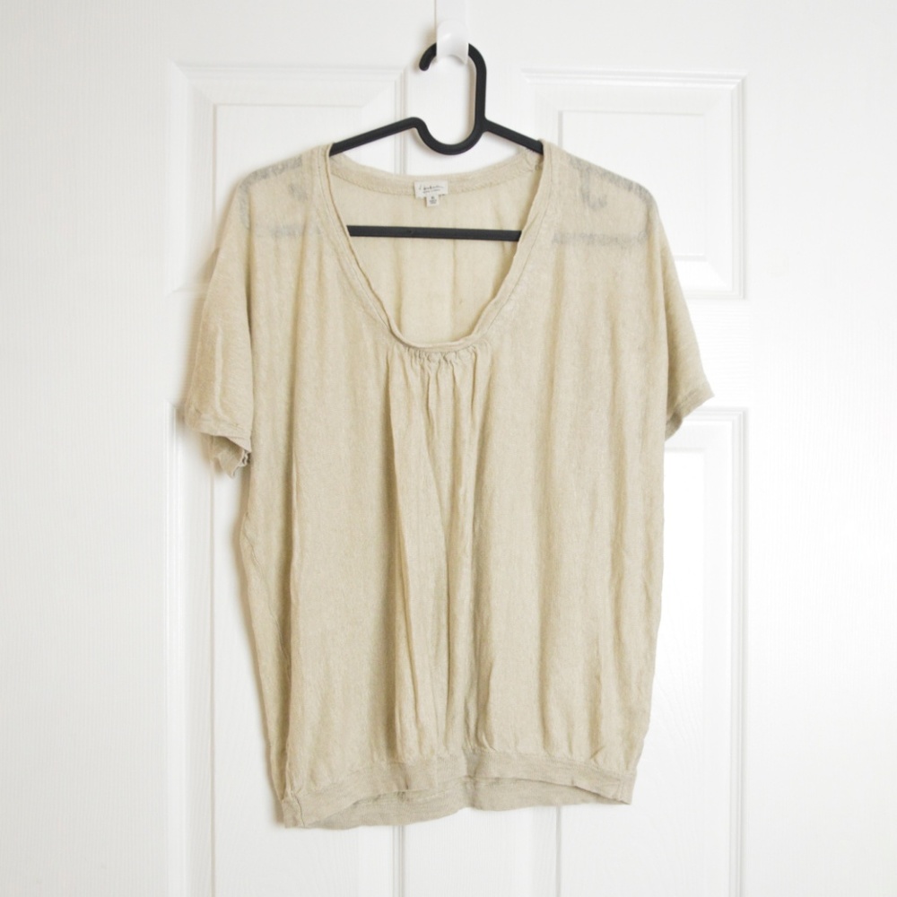 3/$30 🌞 Babaton 100% Linen T Shirt Tee